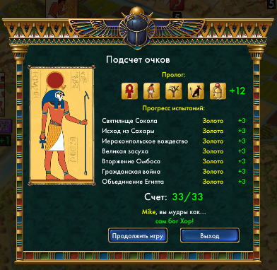 How to beat Pre-Civilization Egypt with maximum score for Predynastic Egypt