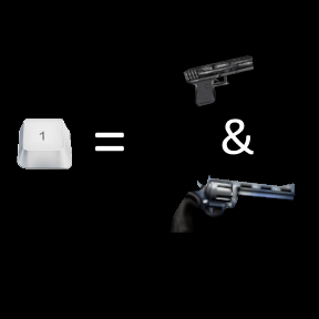 How to bind 2 weapons for 1 key for Half-Life