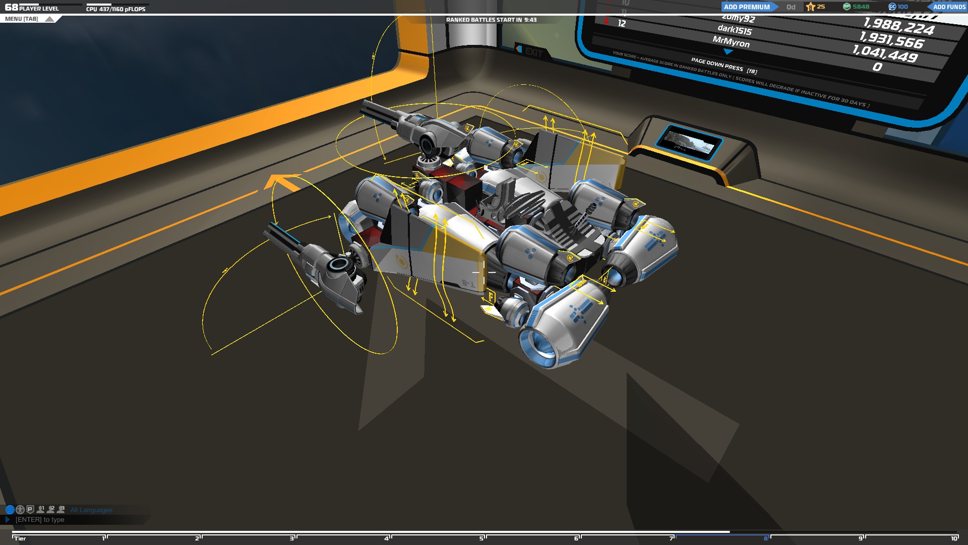 How to build "High speed machine" (Works fine) for Robocraft