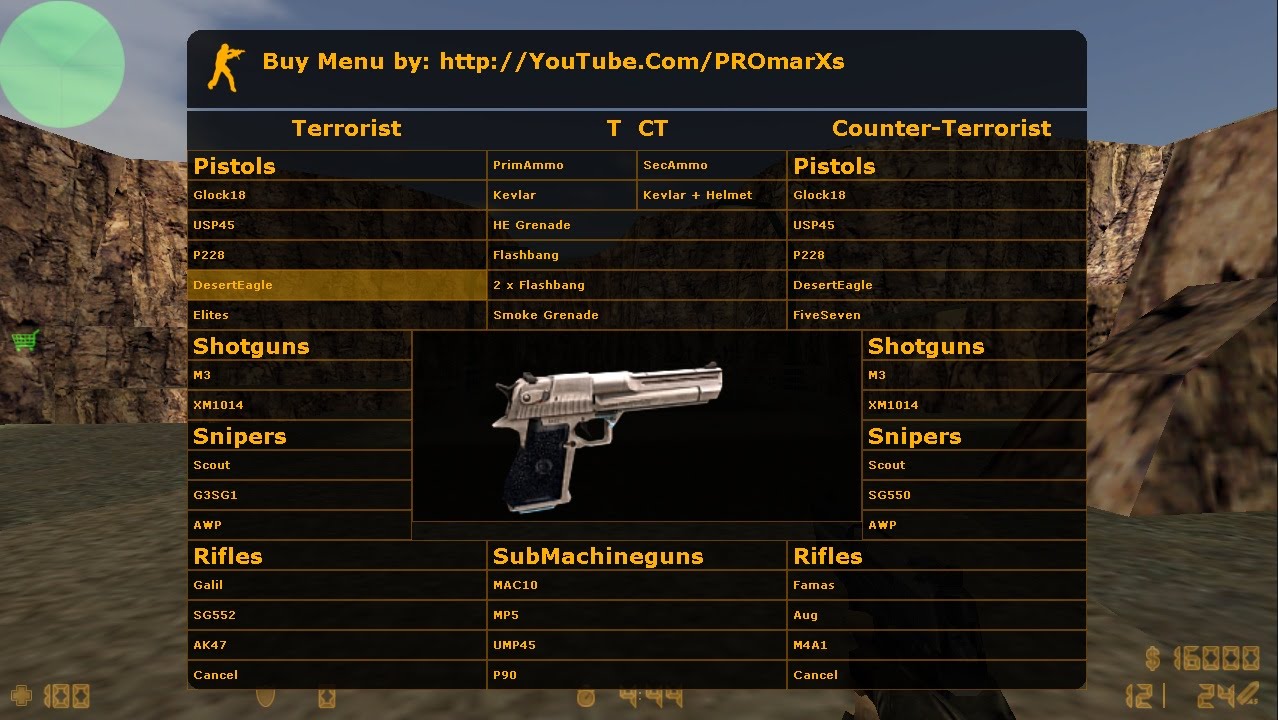 How to buy guns for Counter-Strike: Source