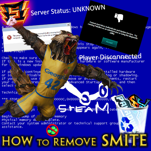 How to Completely Remove Smite from Steam and/or Your Computer for SMITE