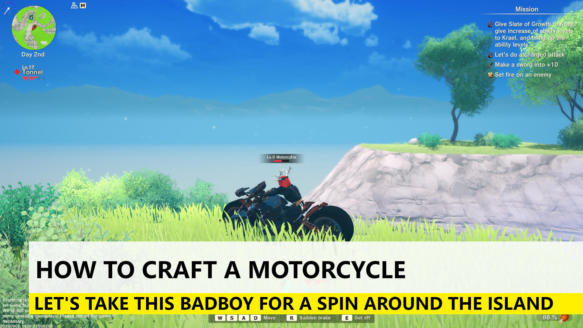 How to craft a Motorcycle guide for Craftopia