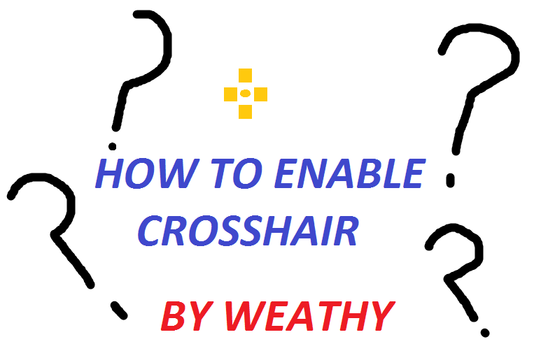 how to enable crosshair for Half-Life: Blue Shift
