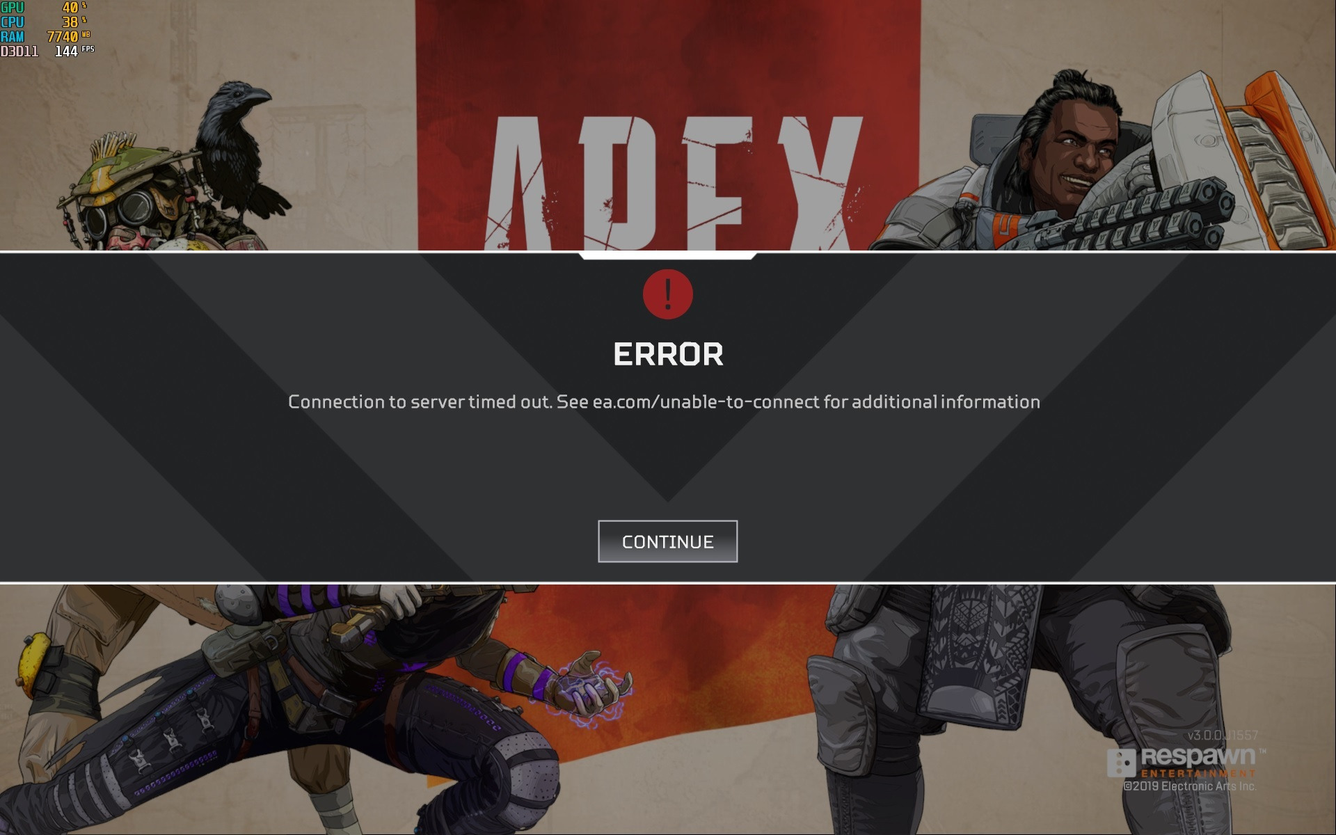 Server connection error. Не запускается Апекс легенд. Почему Апекс не запускается. Не обновляется Апекс. Apex Legends долго запускается.