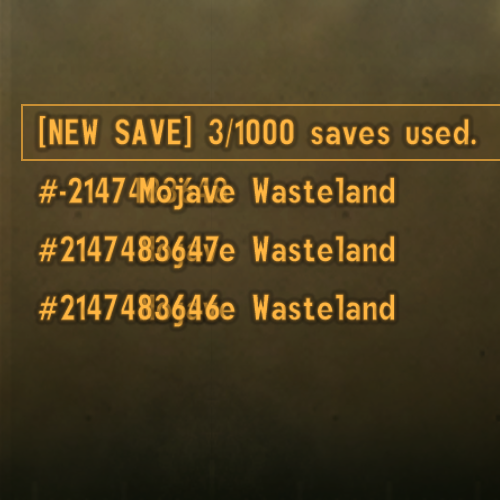 How To Fix Your Save Number for Fallout: New Vegas