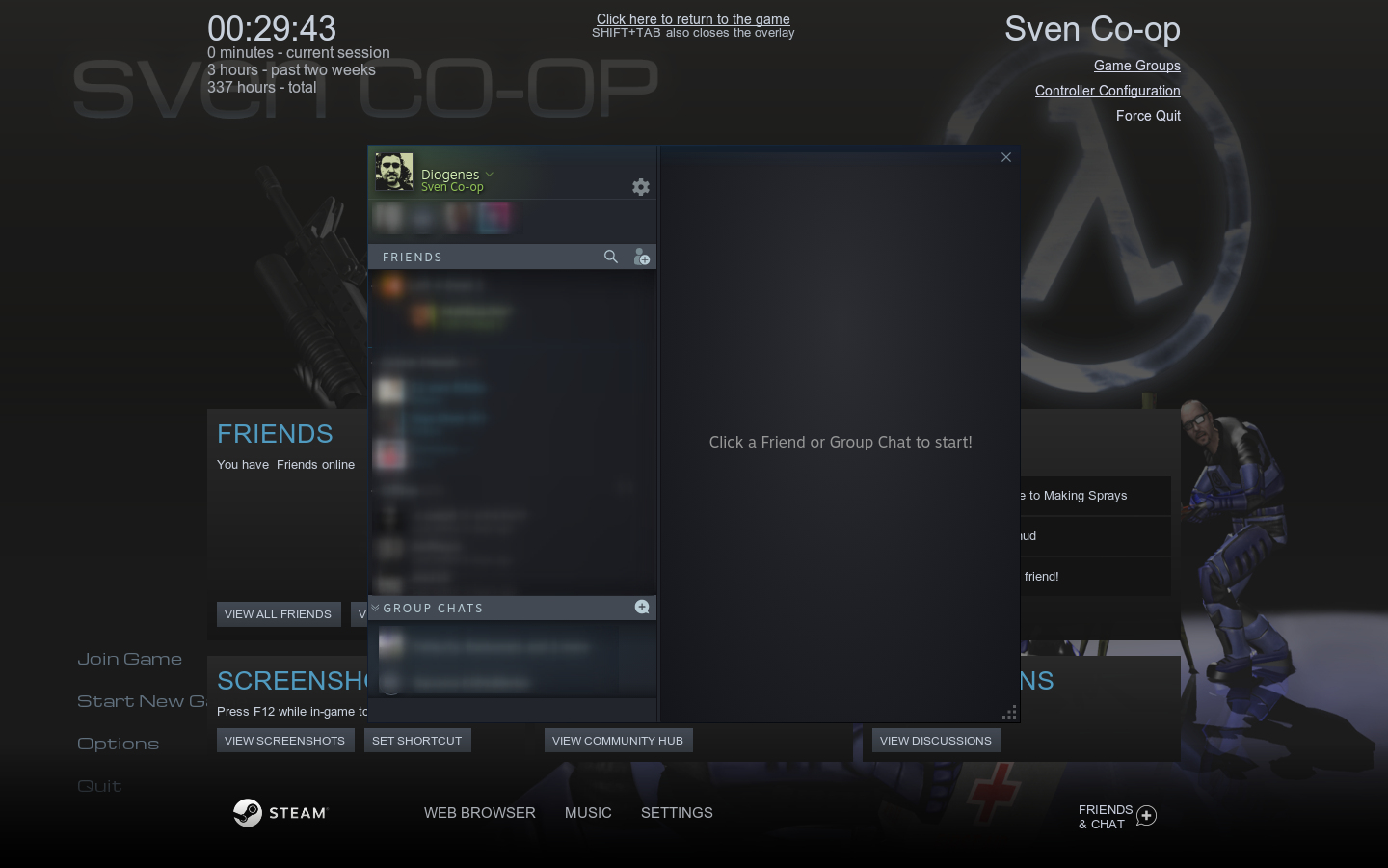 How to Get Steam Overlay Working in Linux for Sven Co-op