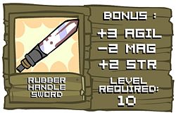 How to get the rubber handled sword for Castle Crashers