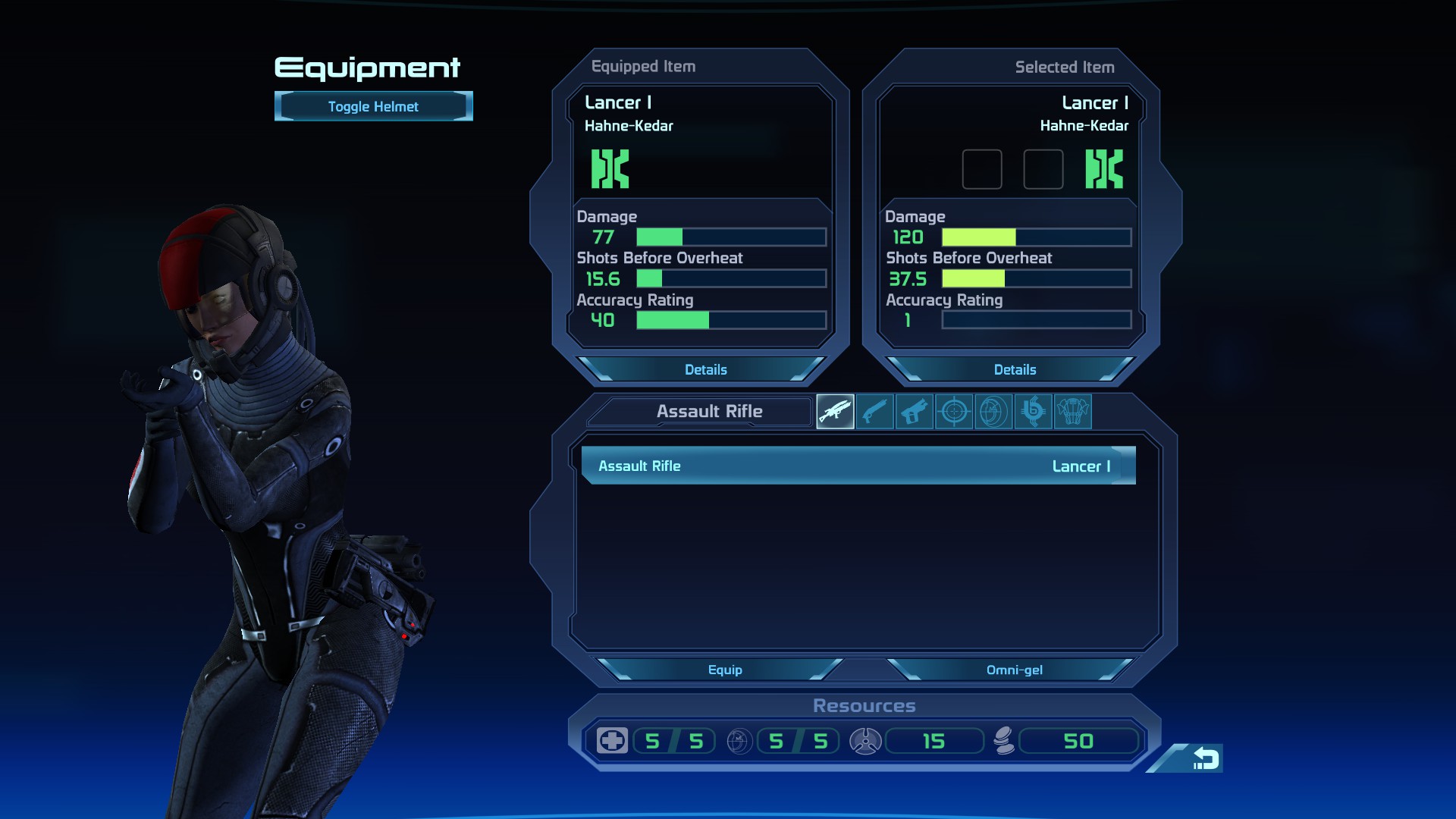How to Hide Weapons for Mass Effect (2007)
