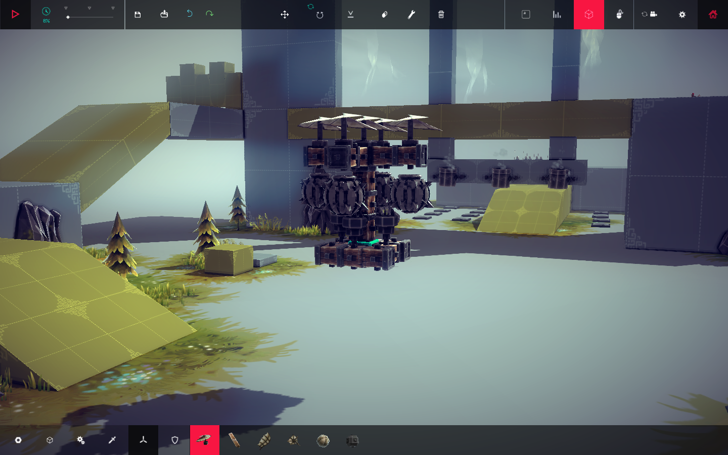 How to make a simple, Programmable QuadBomber for Besiege