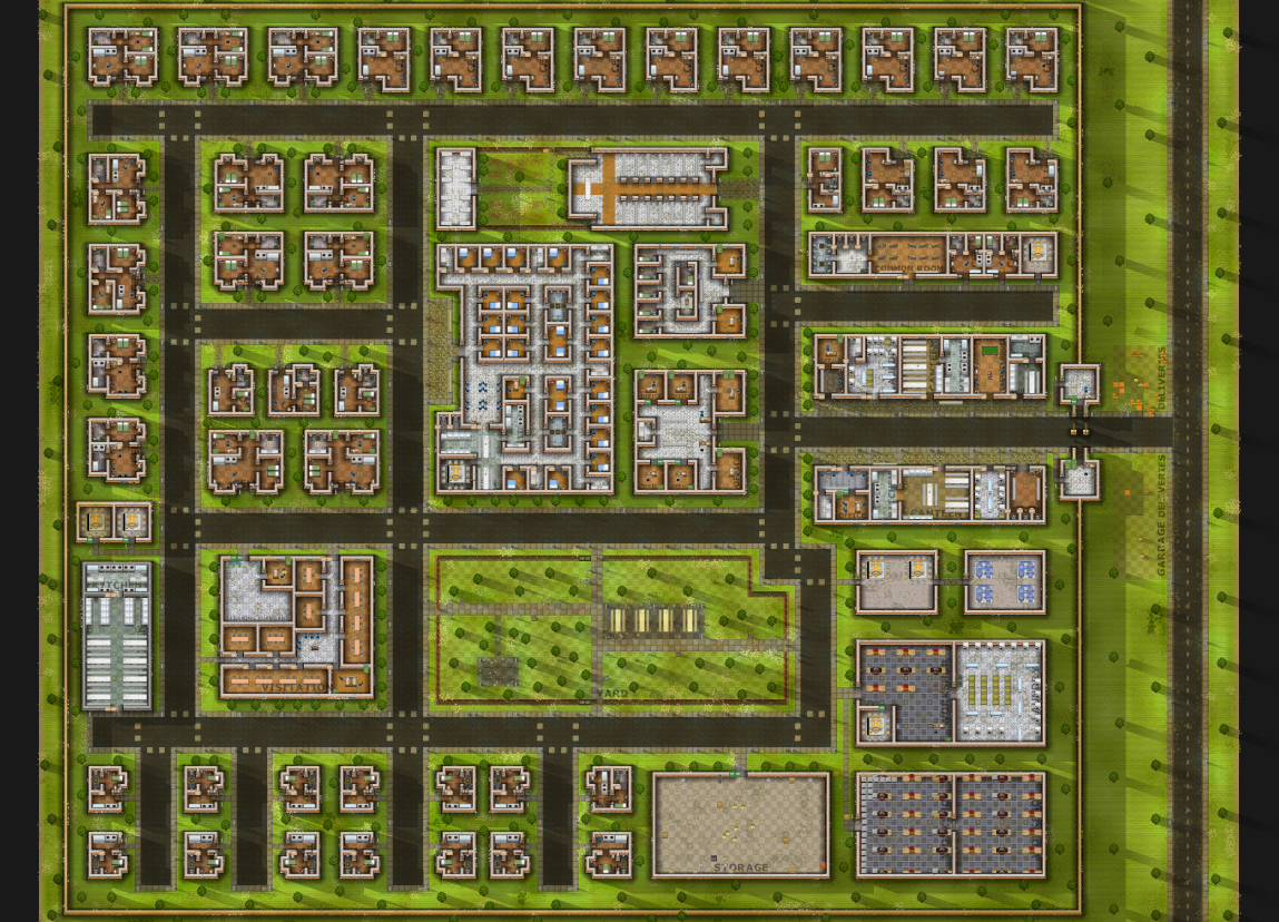 How to make an aesthetic prison for Prison Architect