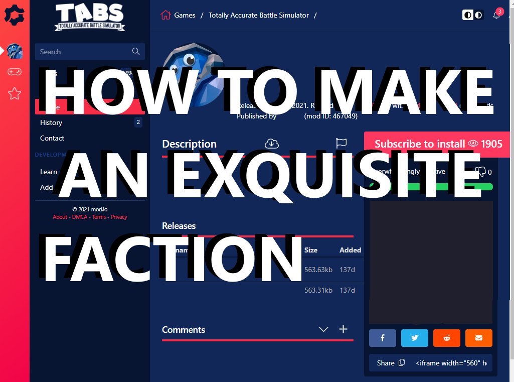 How to Make an Exquisite TABS Faction for Totally Accurate Battle Simulator