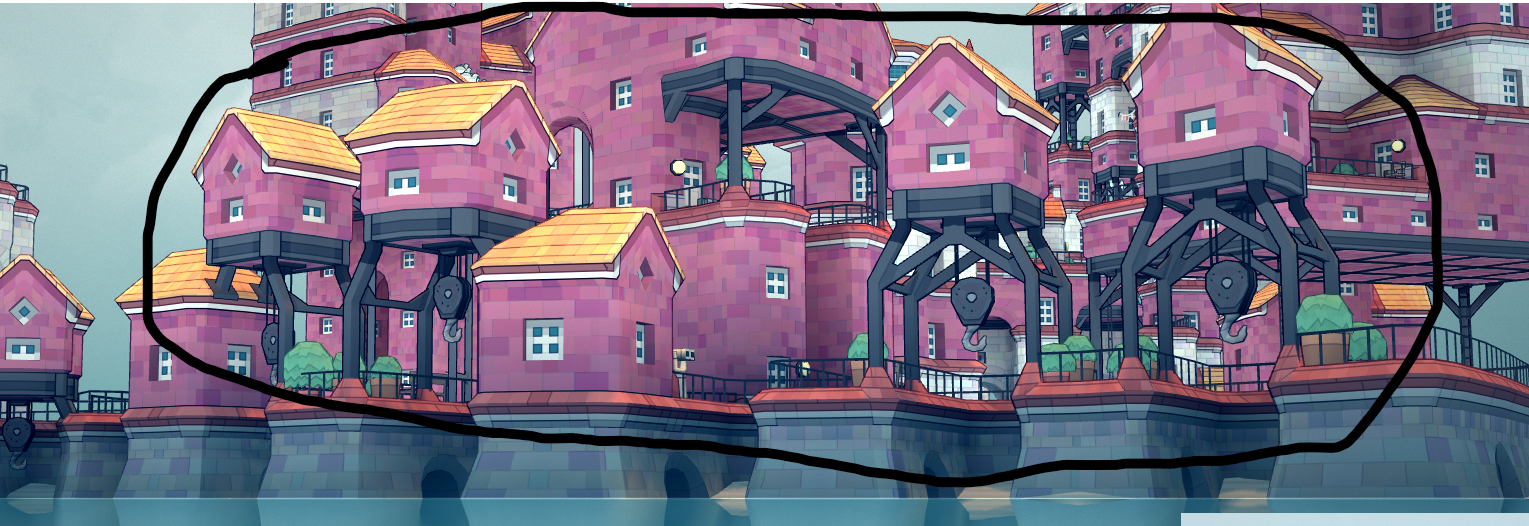 How to make raised and lowered cranes for Townscaper