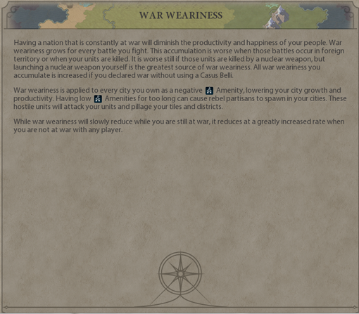 How To Minimize War Weariness for Sid Meier's Civilization VI