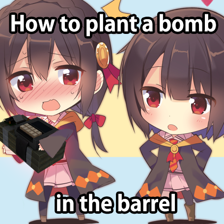 How to plant a bomb in the barrel for Counter-Strike: Source