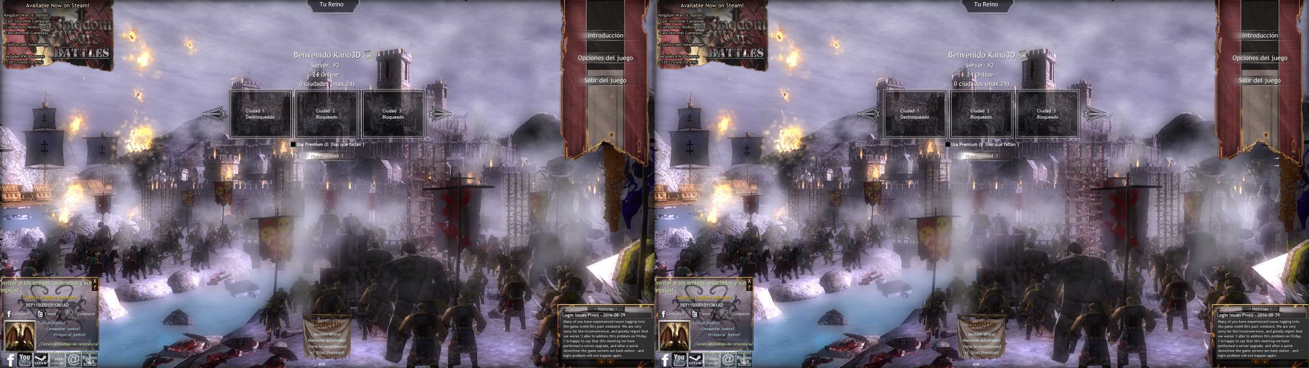 How to play in Stereoscopic 3D with nvidia 3d vision for Kingdom Wars
