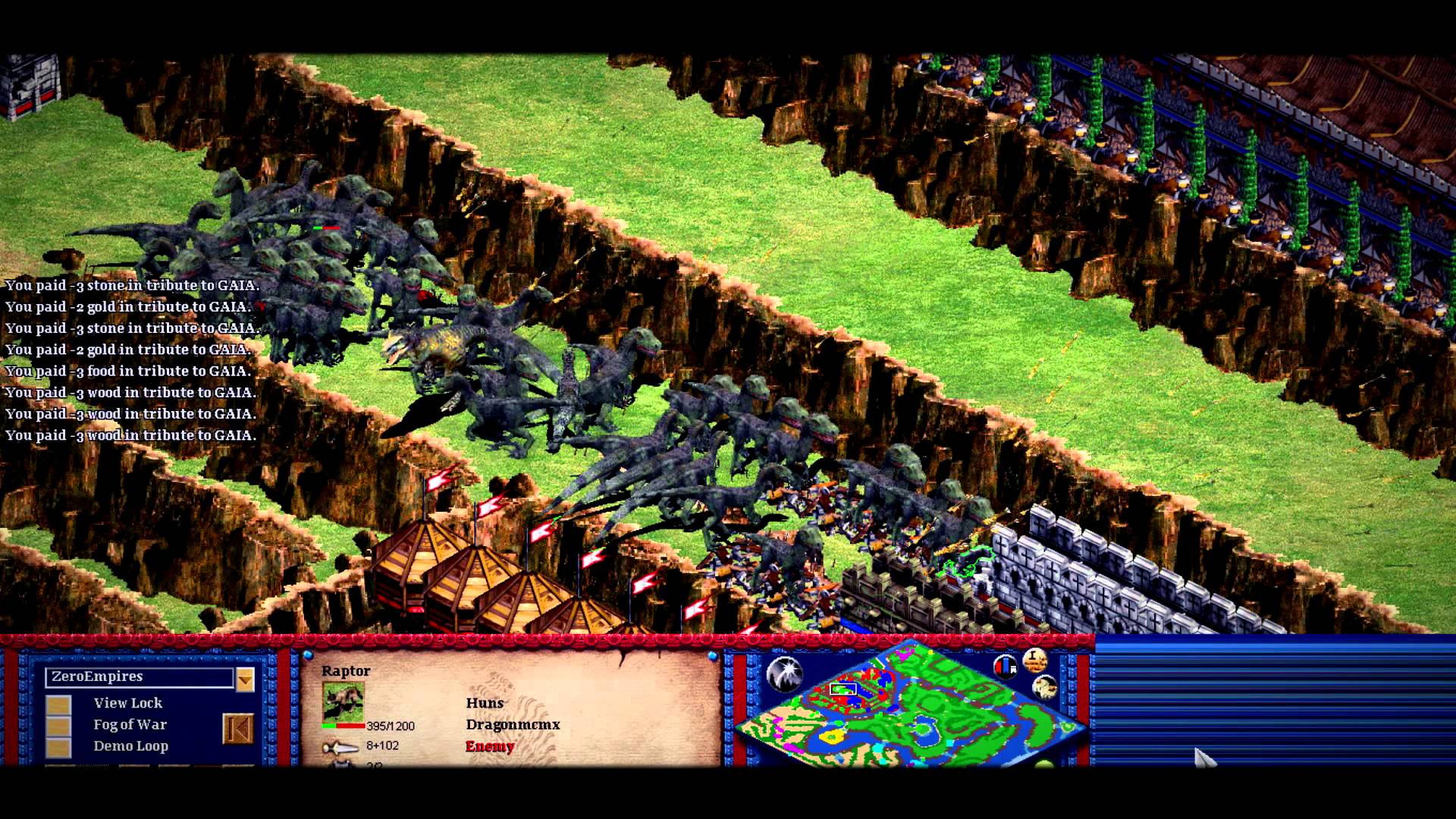 How to play Jurassic scenarios for Age of Empires II (2013)