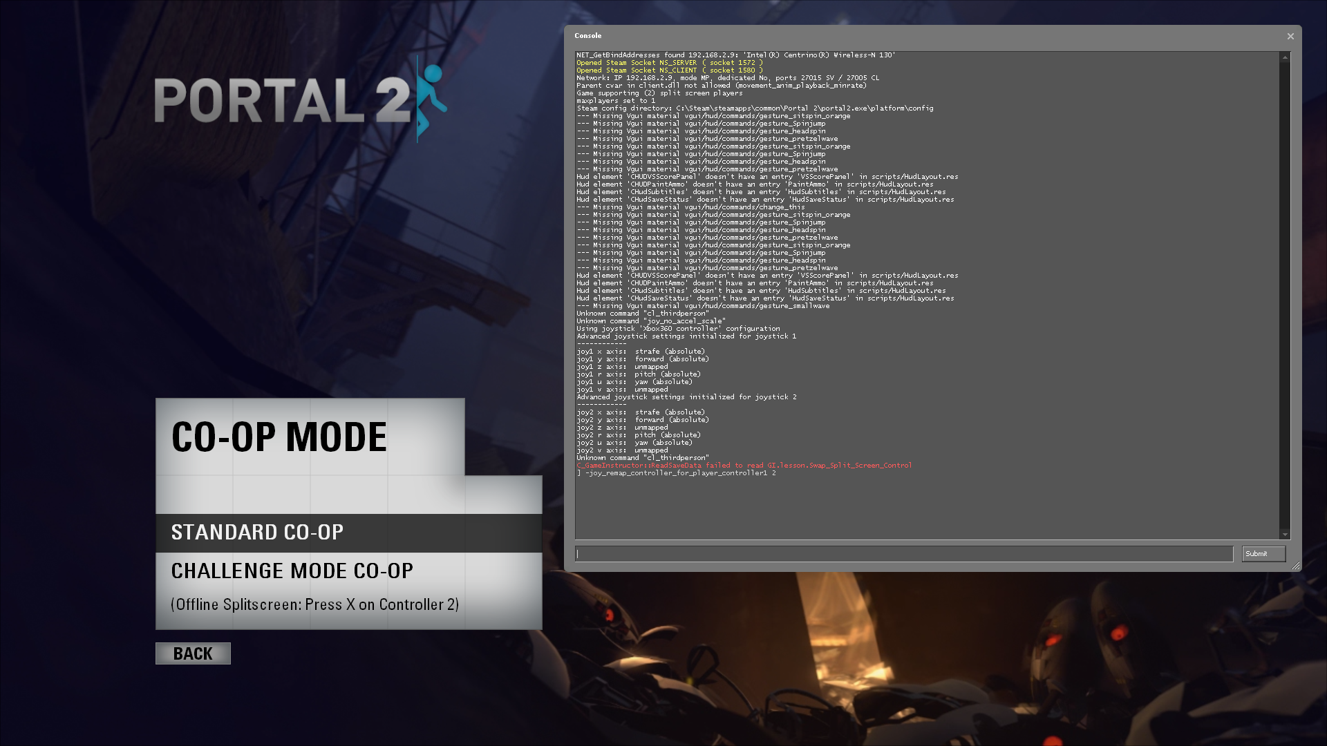 How to Play Local Split Screen Co-op with 1 Controller and Keyboard/Mouse for Portal 2