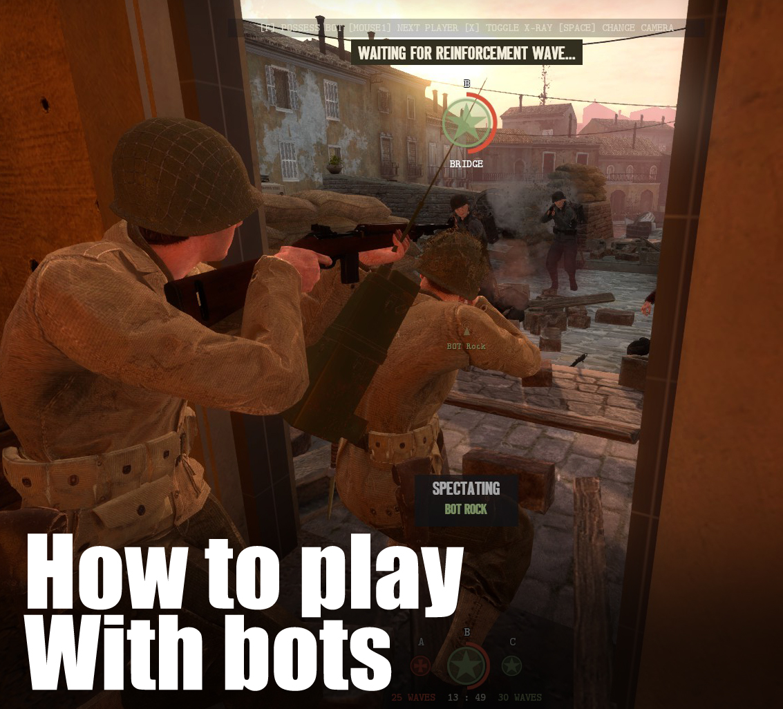 How to play with Multiplayer bots如何在多人模式添加BOT for Day of Infamy