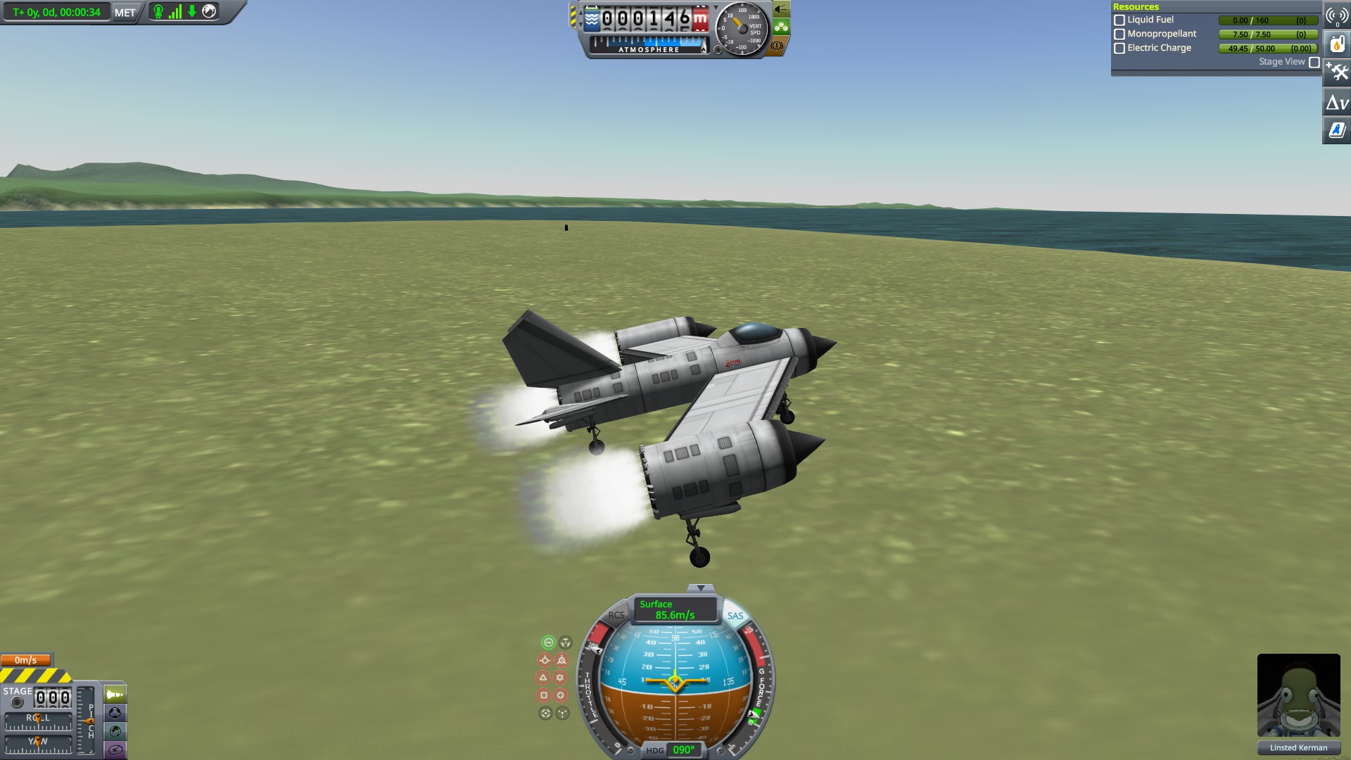 how to re-enable the drainable air glitch for Kerbal Space Program