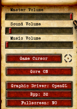 How to Save your Screen size and Audio preferences for Larva Mortus