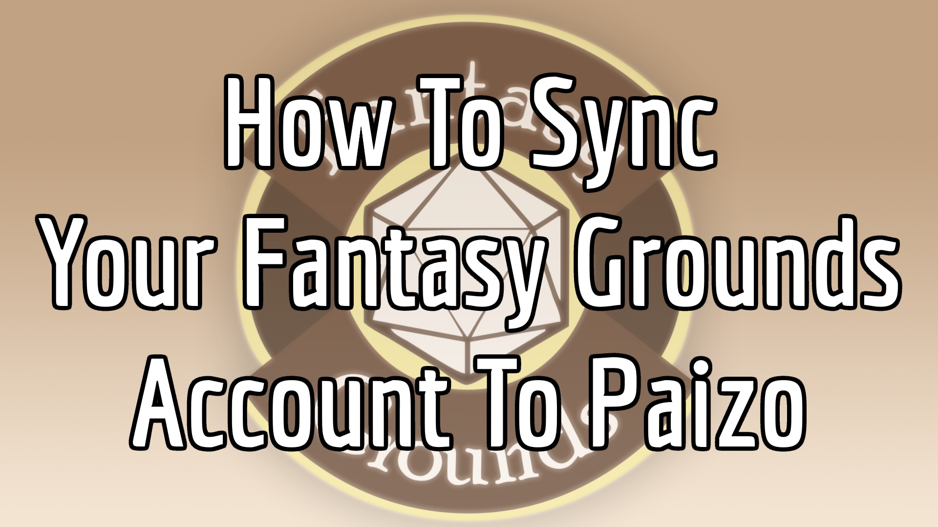 How To Sync Your Fantasy Grounds Account To Paizo for Fantasy Grounds Classic