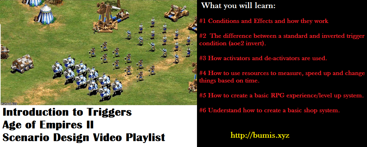 Introduction To Triggers Video Guides! ( Zero to Hero in 2hrs ) for Age of Empires II (2013)