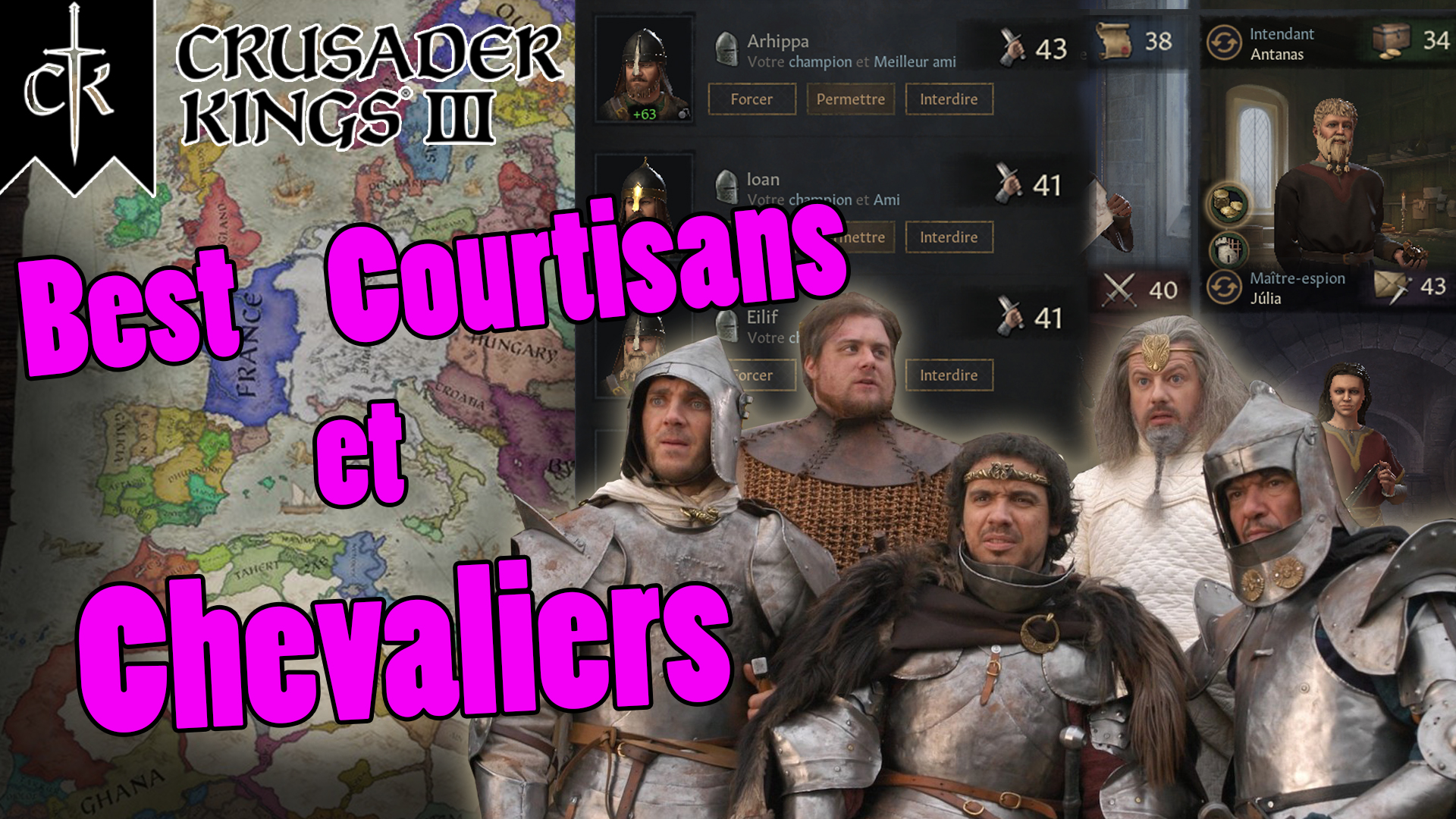 Inviter les meilleurs Chevaliers et Courtisans for Crusader Kings III