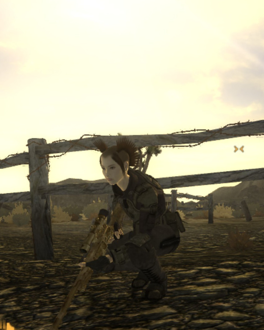 Lady in Black Sniper (Non Vats) for Fallout: New Vegas