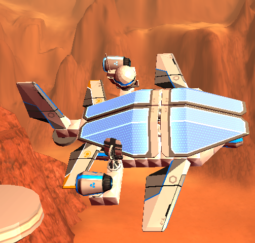 Little plane with plasma cannons for Robocraft