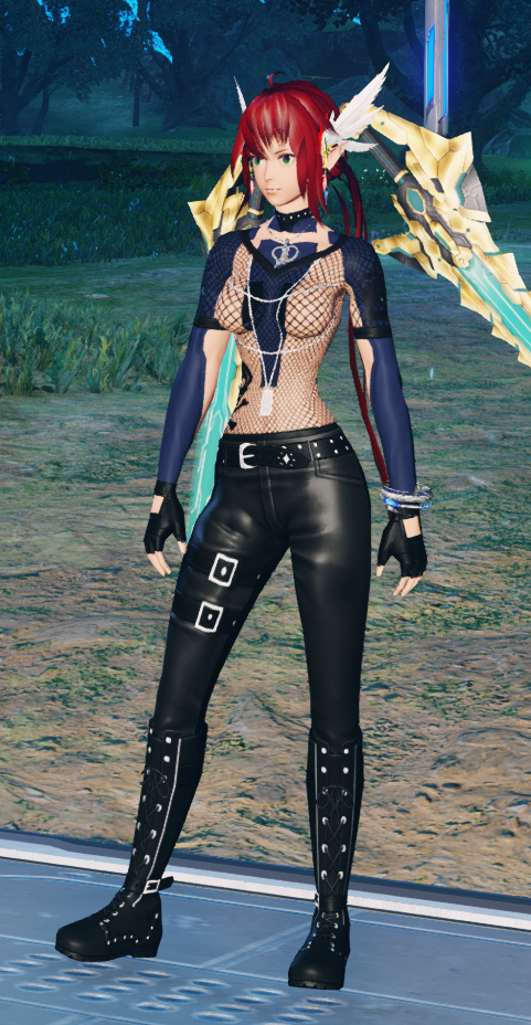 Male/type 1 innerwear with female/type 2 basewear for Phantasy Star Online 2 New Genesis