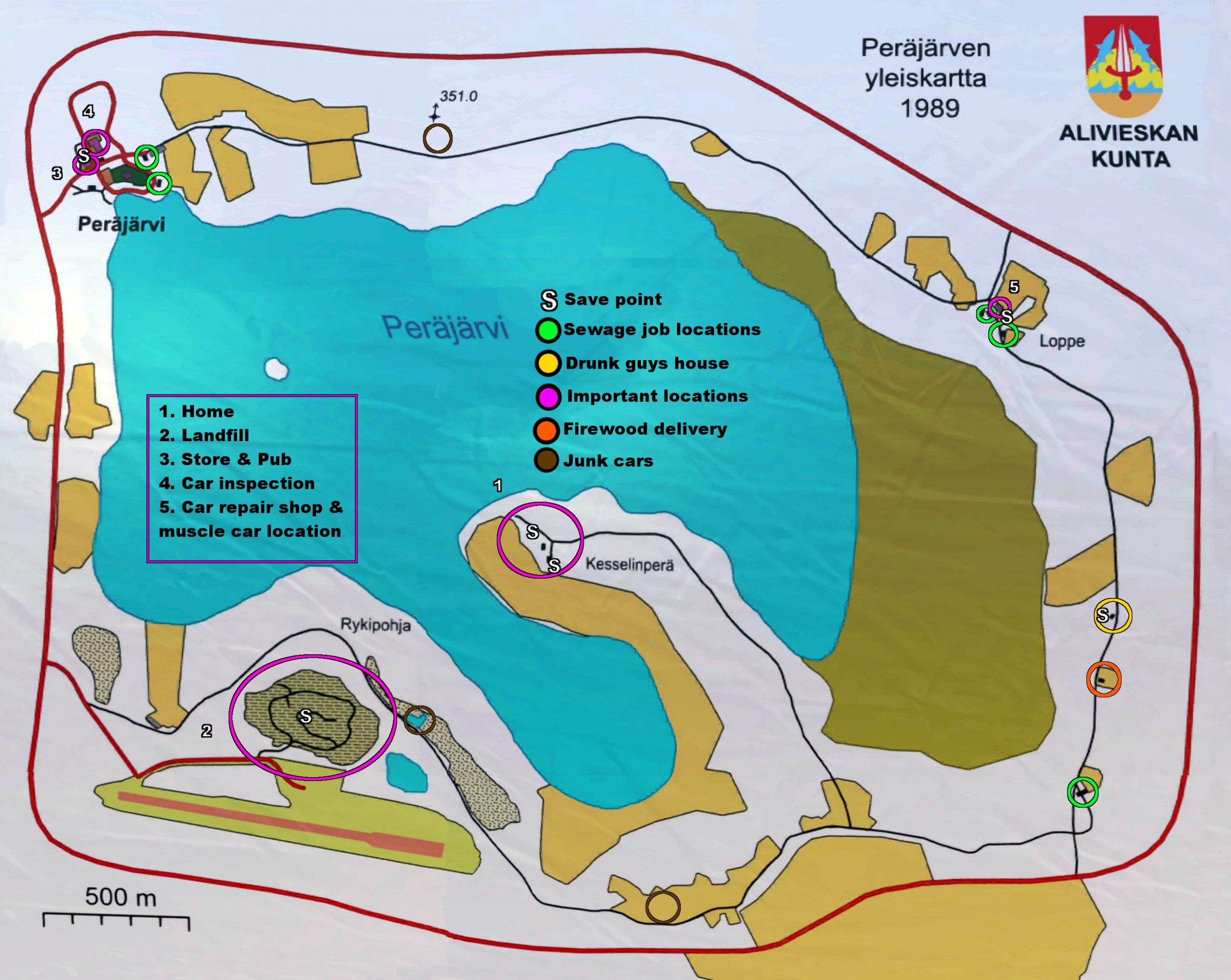 Map (OUTDATED) for My Summer Car