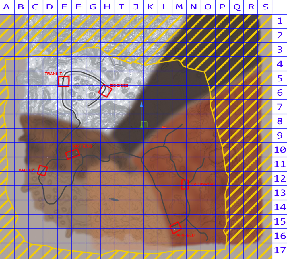 Map with grid for Hurtworld