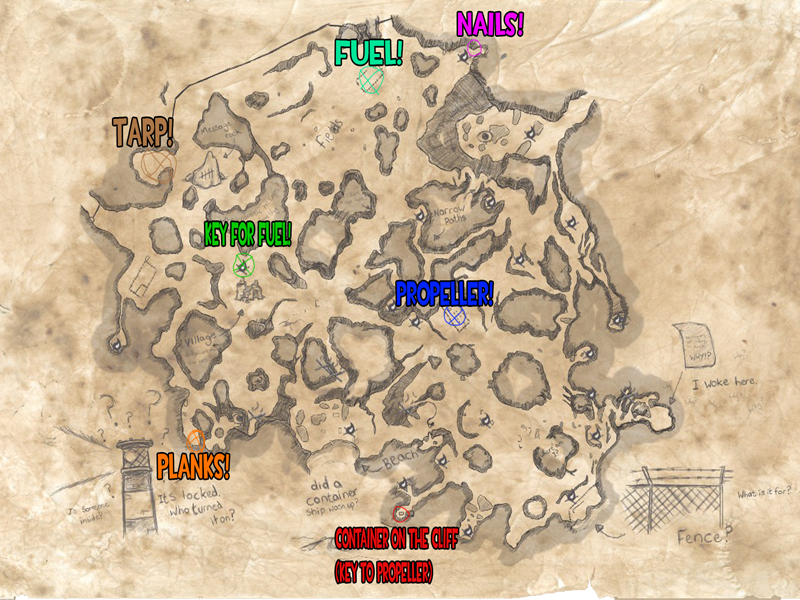 Map with part locations for The Other 99