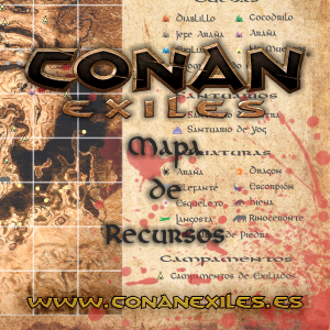 Mapa de recursos for Conan Exiles