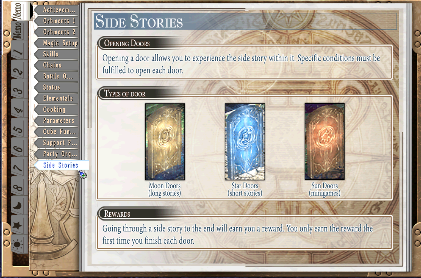 Memory Doors Guide for The Legend of Heroes: Trails in the Sky the 3rd