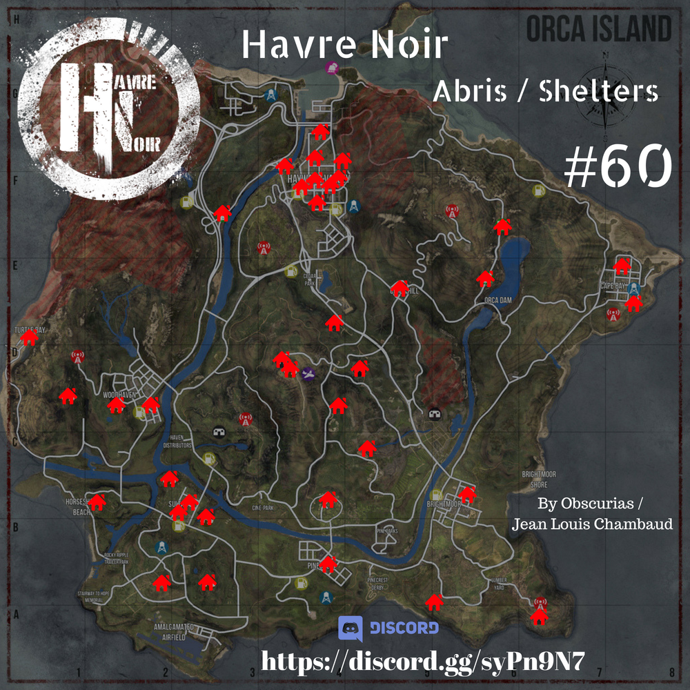 Miscreated Shelter Locations Uptade #60 04/07/2018 for Miscreated