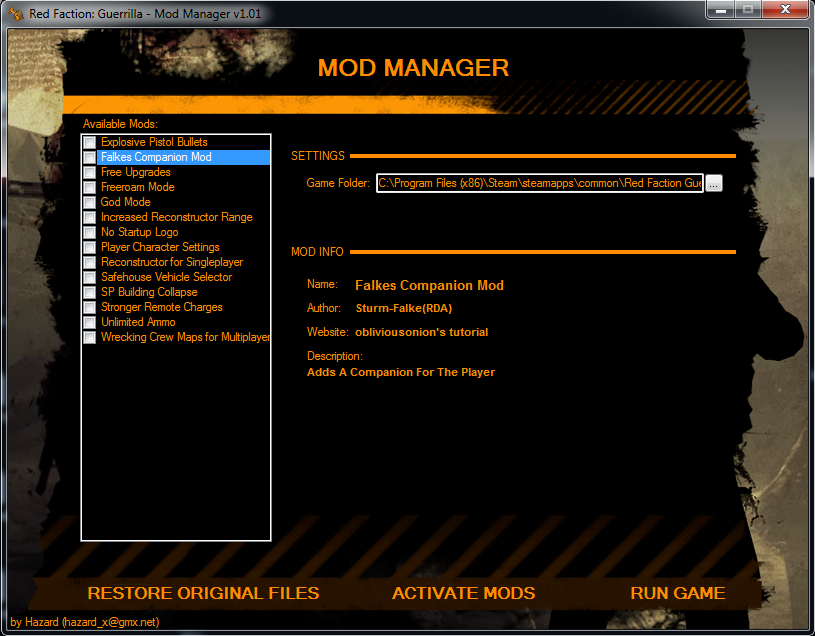 [Mod Creation] Guide to the ModLoader Format (TL;DR Make stuff work together!) for Red Faction: Guerrilla Steam Edition