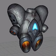 Modeling a jetpack for Maya LT
