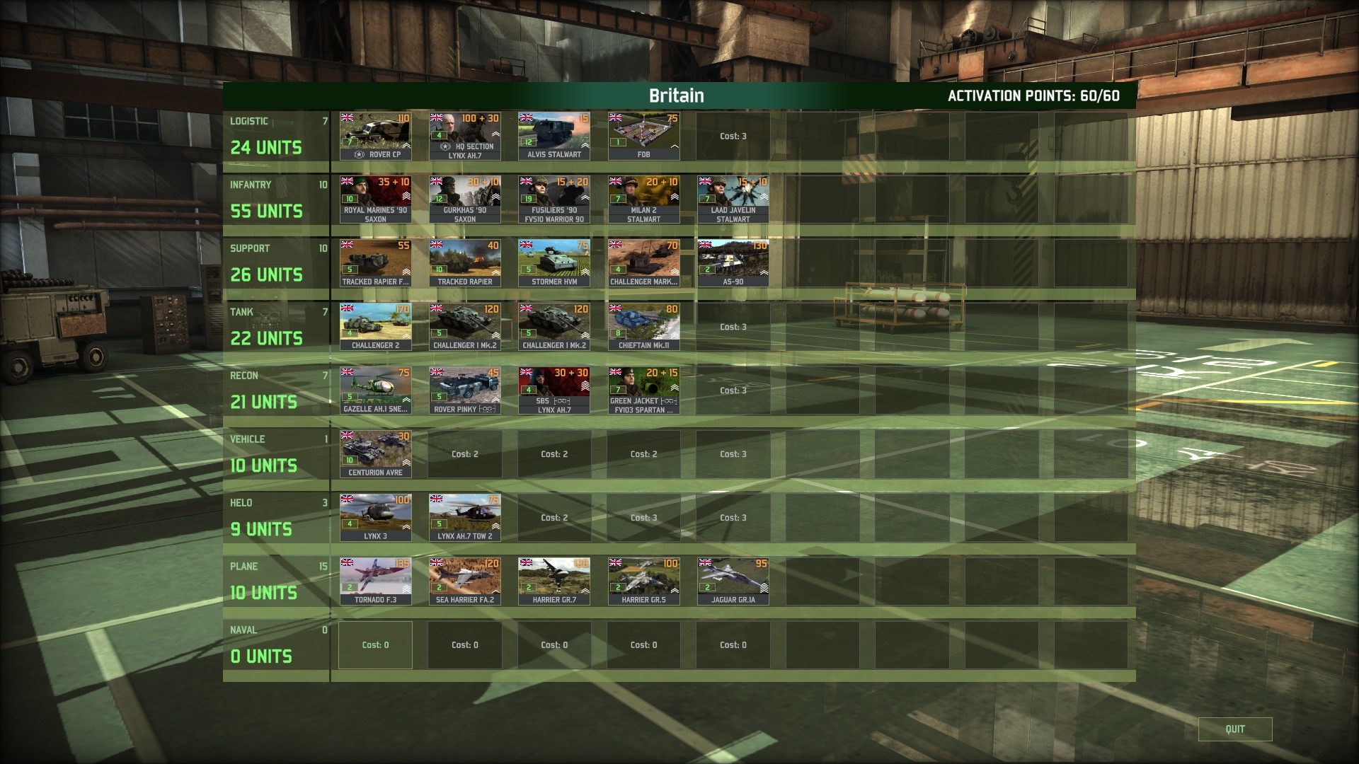 Multipurpose Deck for Wargame: Red Dragon