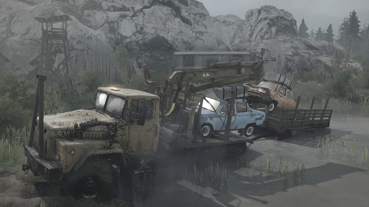 Карта "Село Орехово - в лесу никто не услышит твой крик". for Spintires®