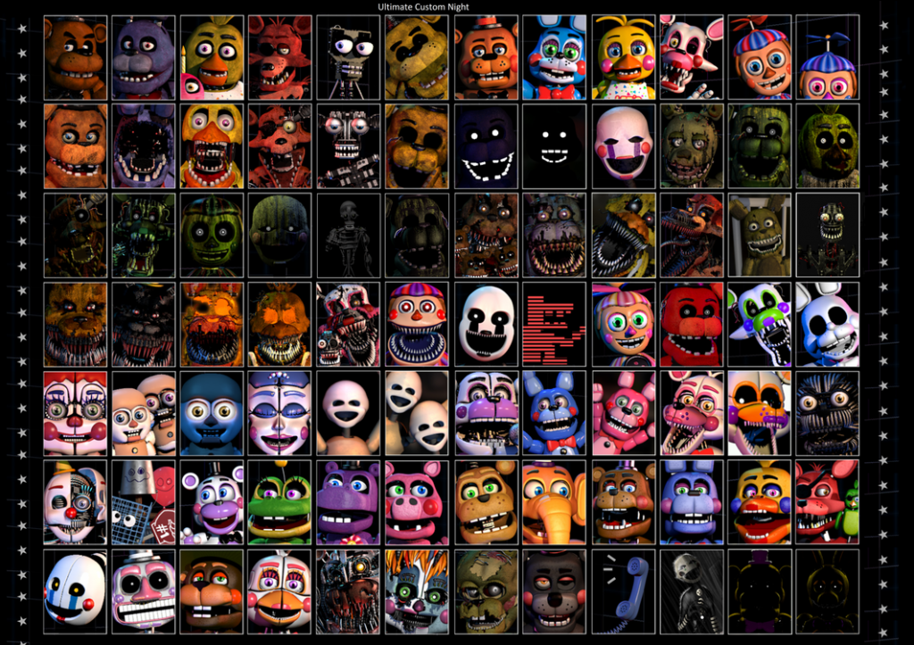 Ultimate Custom Night челленджи. ФНАФ ультимейт Custom Night. Фредди ультимейт кастом Найт. ФНАФ 7 Ultimate Custom Night.