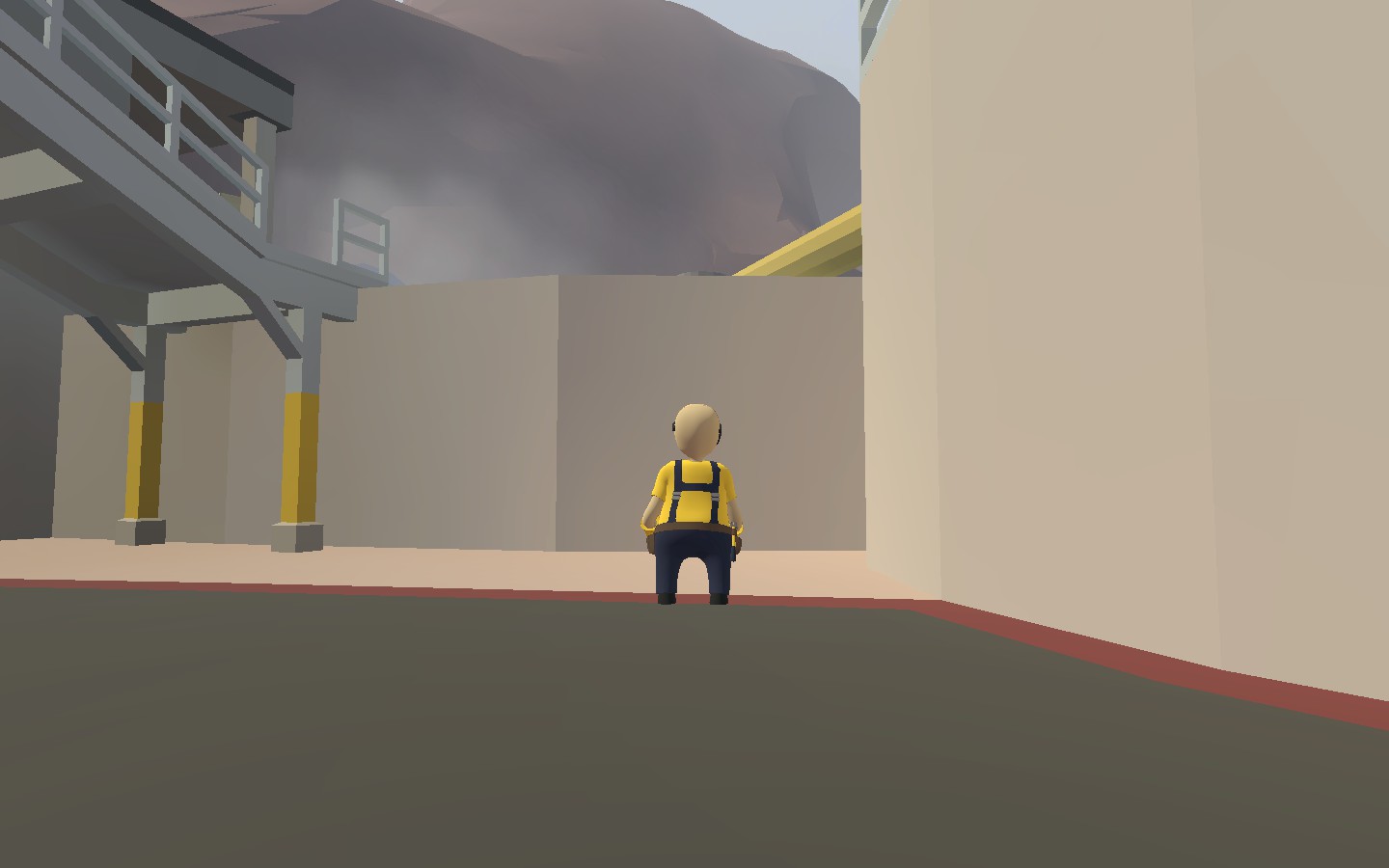 Nasıl İstediğiniz Duvarın üstüne kolayca tırmana bilirsiniz. for Human: Fall Flat