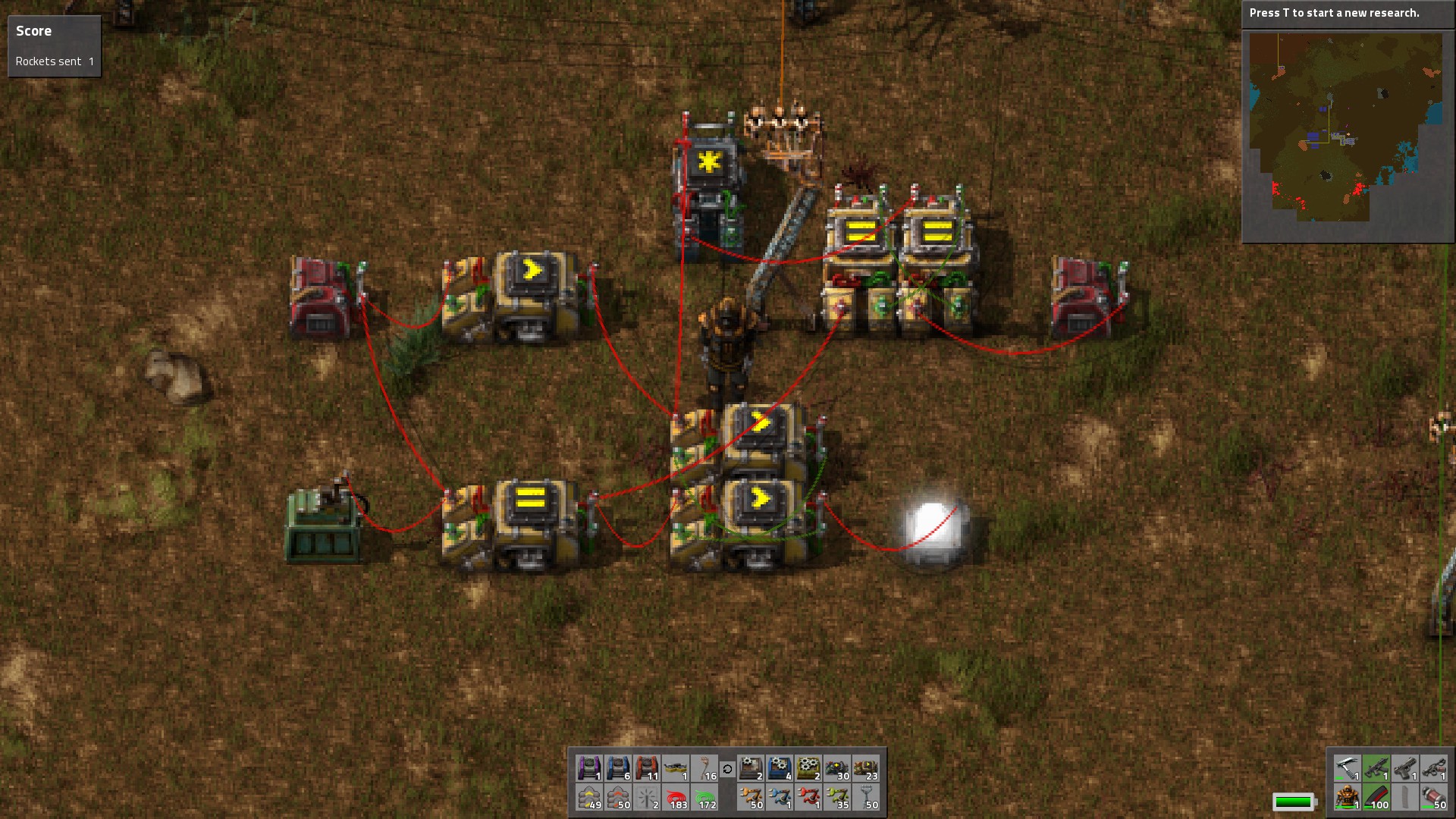On/Off/Reset Circuit for Factorio