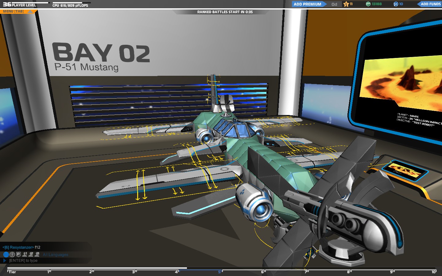 P-51 Mustang Bomber Model! for Robocraft