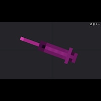 Pink syringe for People Playground