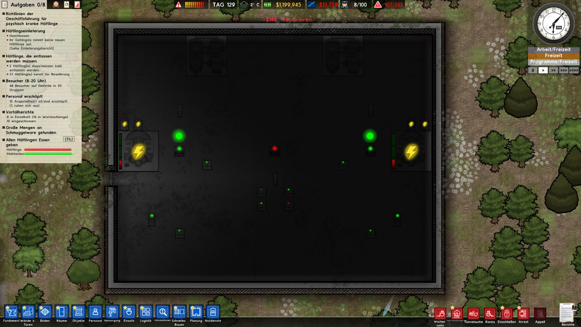 Power Backup für zwei Kraftwerke for Prison Architect