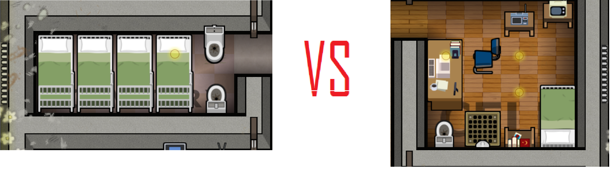 Prisoner Housing, Cells vs Dormitories for Prison Architect