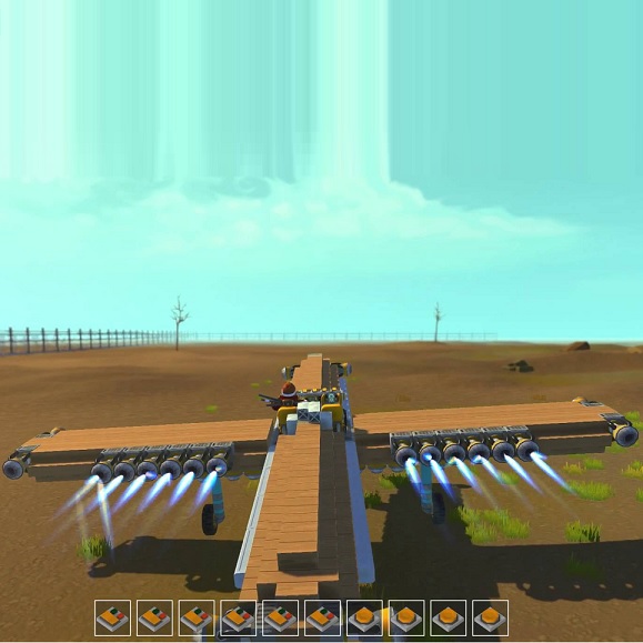 [probably outdated] Build controllable Aircraft / Baue beherrschbares Flugzeug in 10 Minutes (Video) for Scrap Mechanic