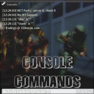 Recommended/useful console commands for Counter-Strike Nexon: Studio