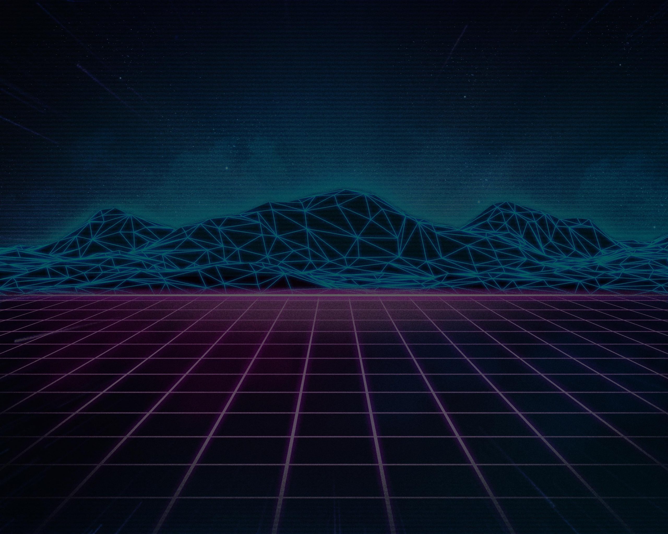 Retro (synthwave) background for Lambda Wars for Lambda Wars